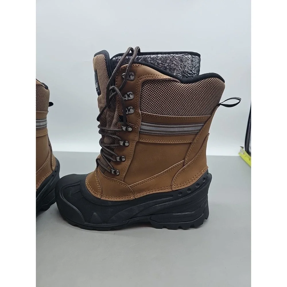 Itasca Ketchikan IV Snow Winter‎ Boot Mens Size 8 Brown/Black Leather -40 Rated